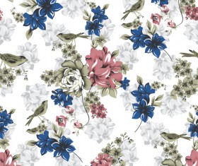 Giovana floral seamless pattern vector