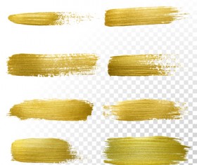 Golden blots vector illustration 02