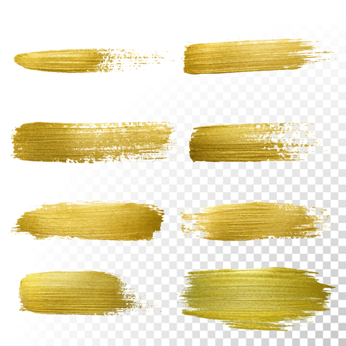 Golden blots vector illustration 02