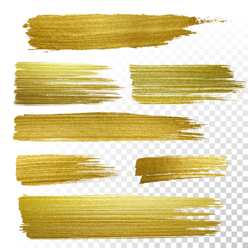 Golden blots vector illustration 03