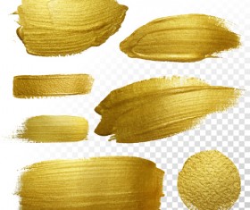 Golden blots vector illustration 04