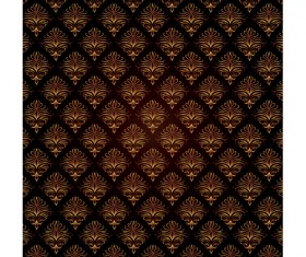 Golden ornaments seamless pattern vectors