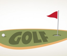 Golf course background vectors