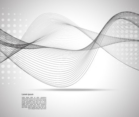 Gray wave background vectors 01