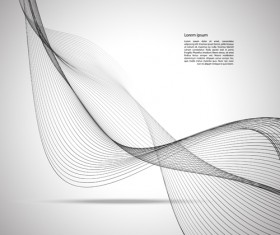 Gray wave background vectors 03