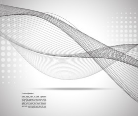 Gray wave background vectors 04