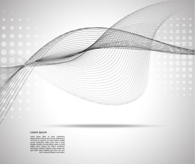 Gray wave background vectors 05