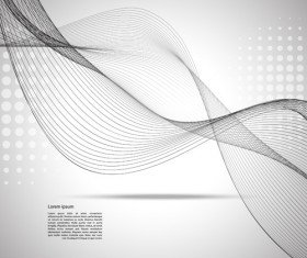 Gray wave background vectors 06