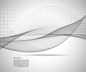 Gray wave background vectors 07