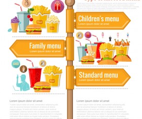 Guide road sign infographic material vector 10