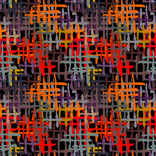 Hand drawn abstract seamless pattern vectors 13