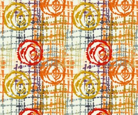 Hand drawn abstract seamless pattern vectors 16