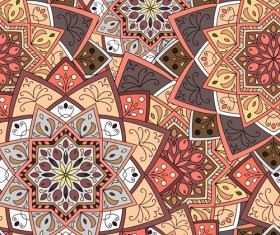 Indian ornament pattern seamless vectors graphics 03