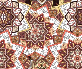 Indian ornament pattern seamless vectors graphics 04