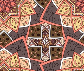 Indian ornament pattern seamless vectors graphics 05