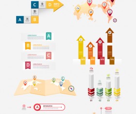 Infographic professional illustration vectors set 06