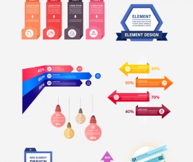 Infographic professional illustration vectors set 07