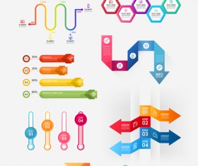 Infographic professional illustration vectors set 09