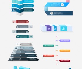 Infographic professional illustration vectors set 10