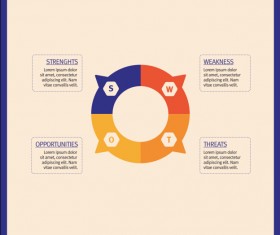 Infographics matrix template vectors 02