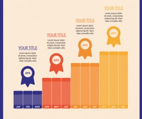 Infographics matrix template vectors 04