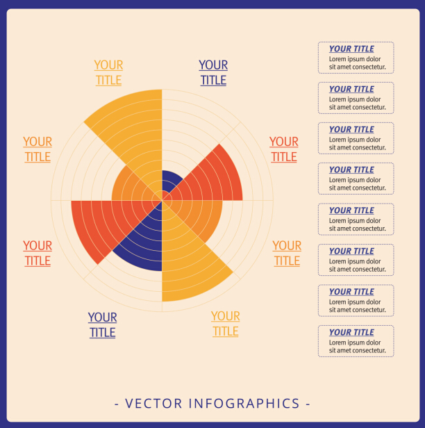 Infographics matrix template vectors 07