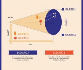 Infographics matrix template vectors 13