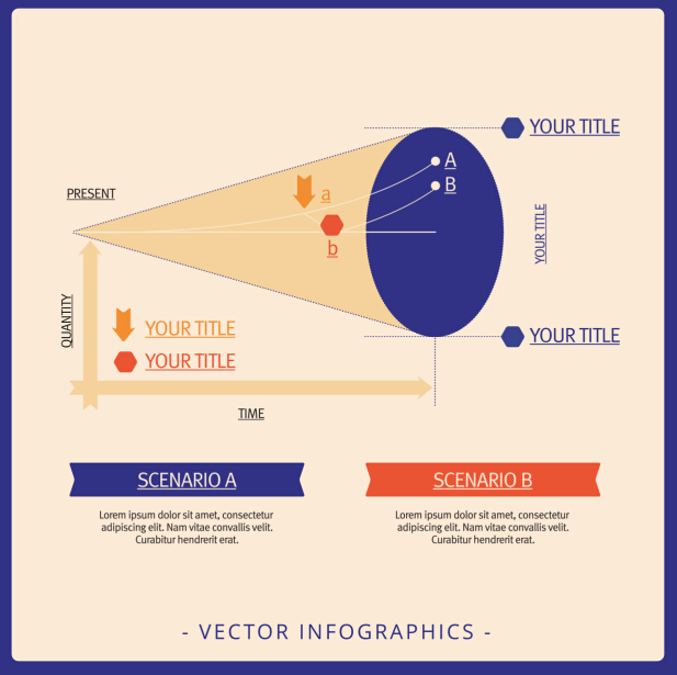 Infographics matrix template vectors 13