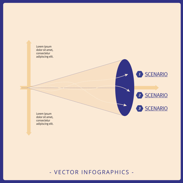 Infographics matrix template vectors 15