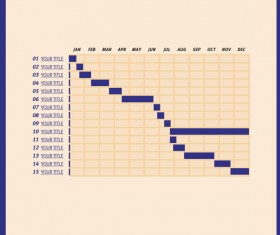 Infographics matrix template vectors 17