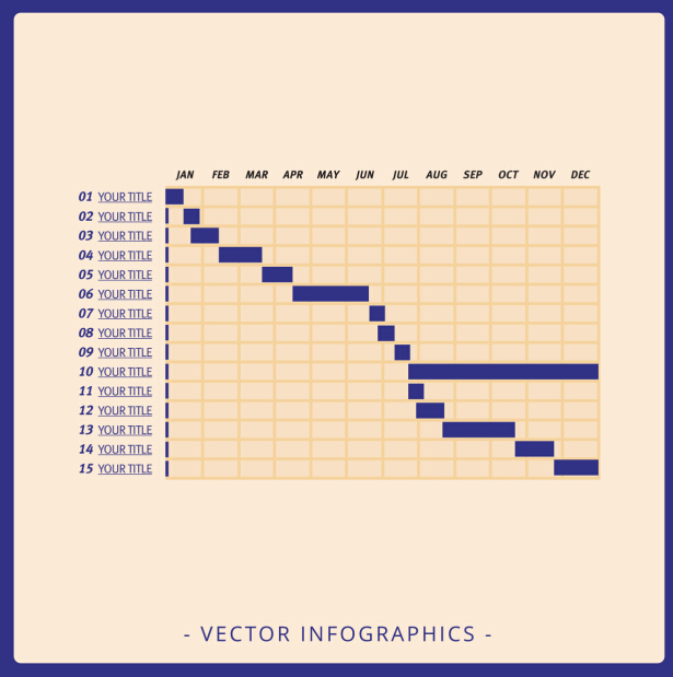 Infographics matrix template vectors 17