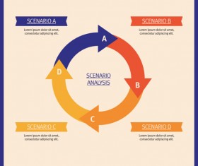 Infographics matrix template vectors 19