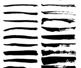 Inky lines brushes vector illustration
