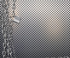 Metal chain and padlock vector background 02