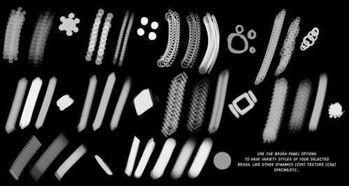 Misc photoshop brushes set