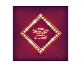 Neon light background vector set 04