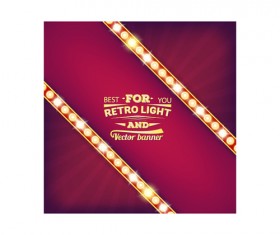 Neon light background vector set 05