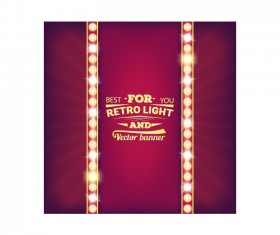 Neon light background vector set 06