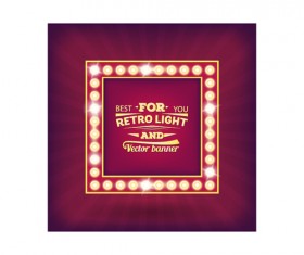 Neon light background vector set 08