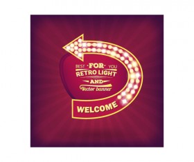 Neon light background vector set 10