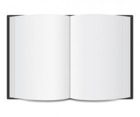 Open book blank design vector 01
