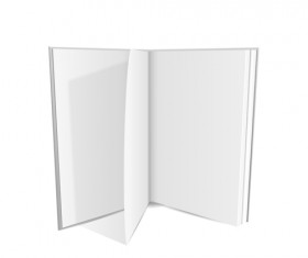 Open book blank design vector 03