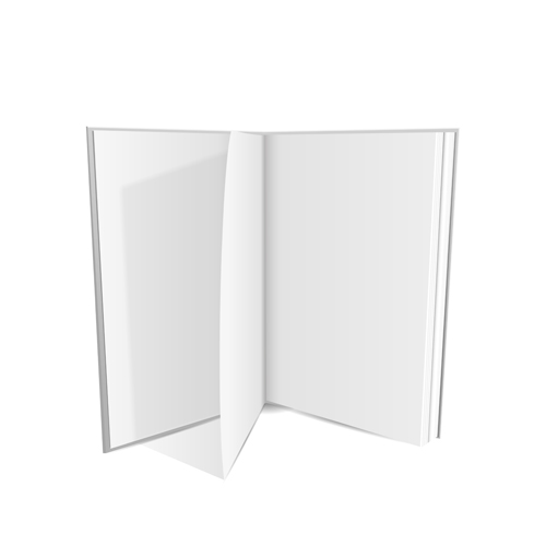 Open book blank design vector 03