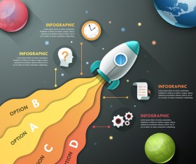 Open space infographic vector template 01