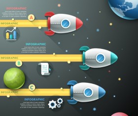 Open space infographic vector template 02
