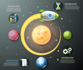 Open space infographic vector template 05
