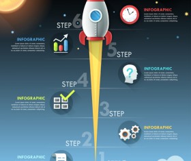 Open space infographic vector template 06
