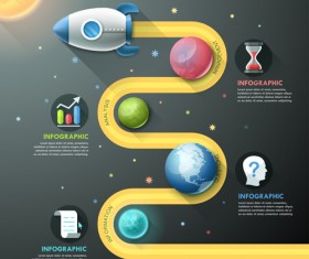 Open space infographic vector template 07