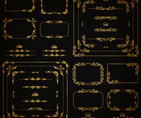 Ornaments retro frame vector free download