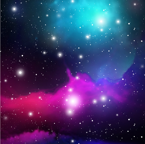 Outer space blurs background vector 01
